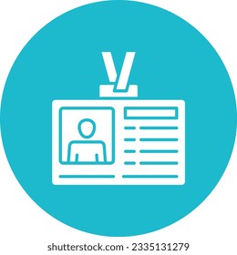 Id Card vector icon. Can be used for printing, mobile and web applications.