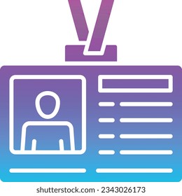 Id Card vector icon. Can be used for printing, mobile and web applications.
