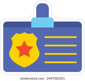 Id Card vector icon. Can be used for printing, mobile and web applications.