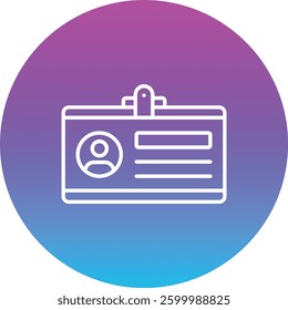 Id Card vector icon. Can be used for printing, mobile and web applications.