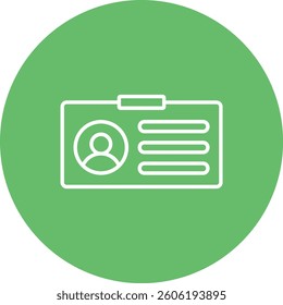Id Card vector icon. Can be used for printing, mobile and web applications.
