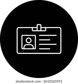 Id Card vector icon. Can be used for printing, mobile and web applications.