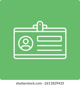 Id Card vector icon. Can be used for printing, mobile and web applications.