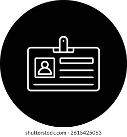 Id Card vector icon. Can be used for printing, mobile and web applications.
