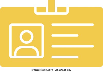 Id Card vector icon. Can be used for printing, mobile and web applications.