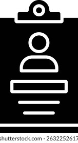 Id Card vector icon. Can be used for printing, mobile and web applications.