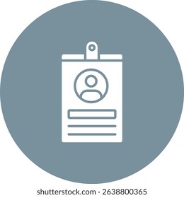 Id Card vector icon. Can be used for printing, mobile and web applications.