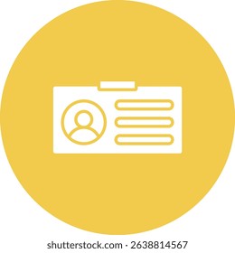 Id Card vector icon. Can be used for printing, mobile and web applications.