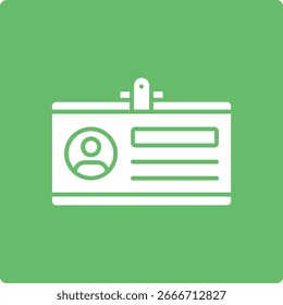 Ícone de vetor do Cartão de ID. Pode ser usado para impressão, aplicativos móveis e da Web.