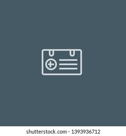Id Card vector icon. Id Card concept stroke symbol design. Thin graphic elements vector illustration, outline pattern for your web site design, logo, UI. EPS 10.