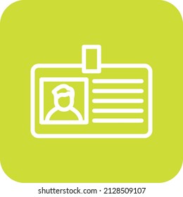 Ilustración de diseño de iconos vectores de tarjeta de identificación