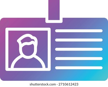 Id card Ícone Vetor Design Illustration