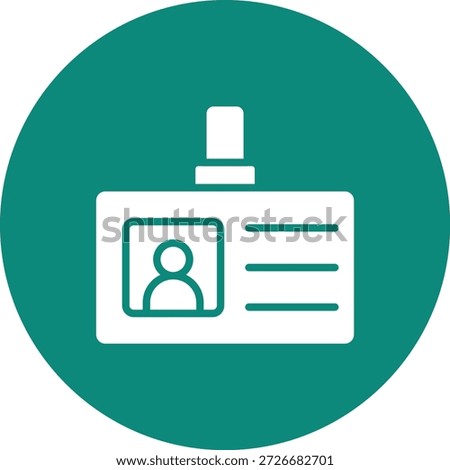 Id Card Vector Icon Design Illustration
