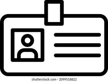 Id card Vector Icon Desing Illustration