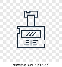 Id card vector icon isolated on transparent background, Id card logo concept