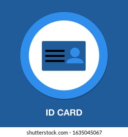 Id card vector icon isolated on white background, Id card logo concept - identification card 