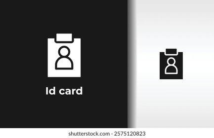 Id Card Vector, Icon Or Logo Sign Isolated Symbol Illustration