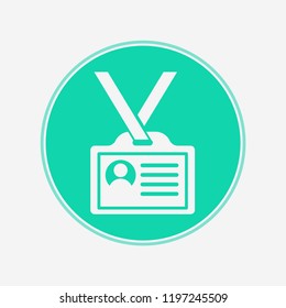 Id card vector icon sign symbol