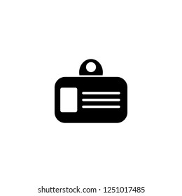 id card vector icon. id card sign on white background. id card icon for web and app