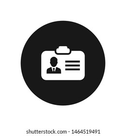 Id card vector icon, simple id card sign.