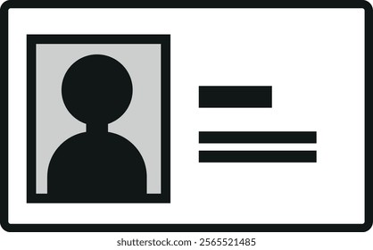 ID card vector on white background