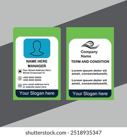 id card vector template design.