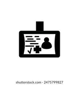 id card vector type icon
