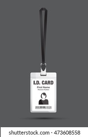 id card woman black