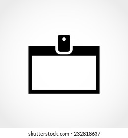 Id cards Icon Isolated on White Background