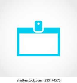 Id cards Icon Isolated on White Background