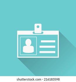 id cards icon , vector illustration , flat design