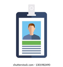 id cards icon - vector name tag - identity badge symbol - Vector