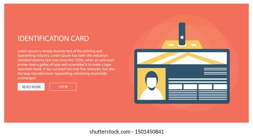 id cards icon - vector name tag - identity badge symbol