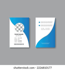 plantilla de tarjetas de identificación con imagen