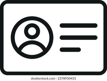 id citizen card icon vector design Illustration