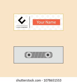 Id Corporate identity Flat design style 