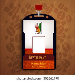 Id Corporate identity Menu Restaurant Background coffee beans brown