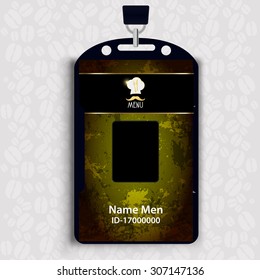 Id Corporate identity Menu Restaurant Background coffee beans