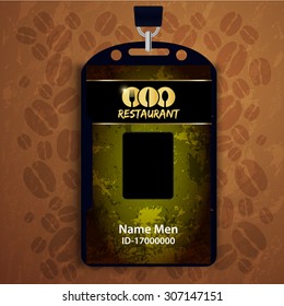 Id Corporate identity Menu Restaurant Background coffee beans brown