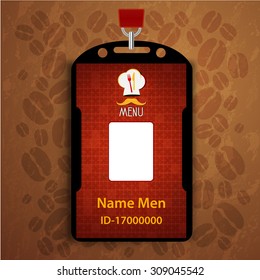 Id Corporate identity Menu Restaurant Background coffee beans brown