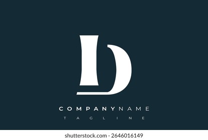 ID Creative Abstract Typography Logo Design. Elegant logo combining bold typography and creative shapes, ideal for branding and identity solutions.