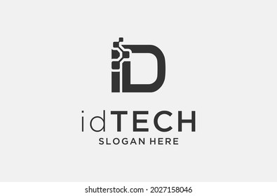 id data logo design for data or storage service.