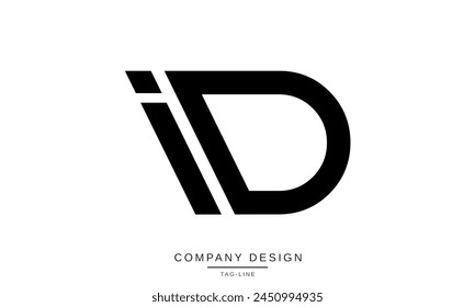 ID, DI Abstract Letters Logo Monogram Design Font