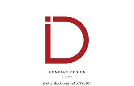 ID, DI Abstract Letters Logo Monogram Design Font