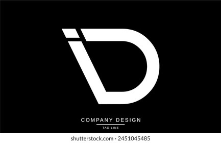 ID, DI Abstract Letters Logo Monogram Design Font