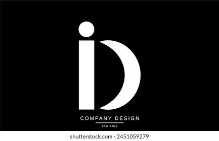 ID, DI Abstract Letters Logo Monogram Design Font