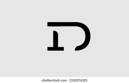 ID DI I D abstract vector logo monogram template