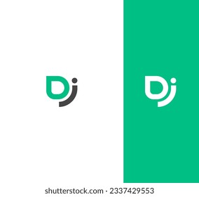 ID, DI, DJ, JD letter logo creative design with vector graphic.