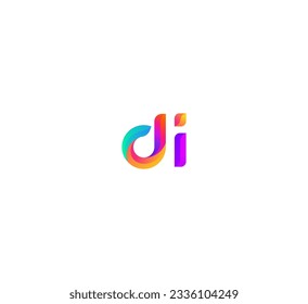 ID, DI-Buchstaben Logo kreatives Design mit Vektorgrafik.