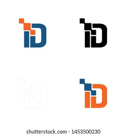 ID digital logo letter or DI digital